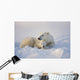 Polar Bear Sow With Cub Wall Mural