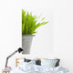 Green Grass In A Pot Wall Mural