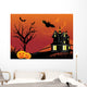 halloween background, illustration Wall Mural