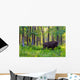 Single Bison Wall Mural