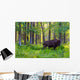 Single Bison Wall Mural