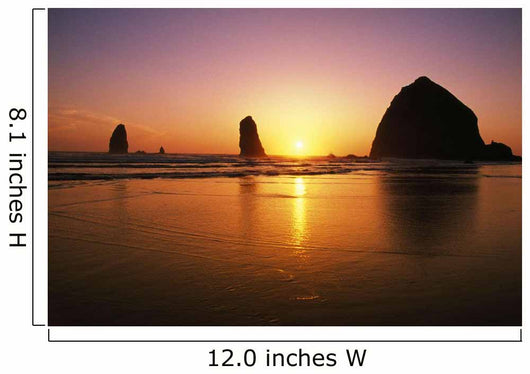 Sunset At Cannon Beach Wall Mural
