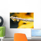 Yellow Flowers Reflected In Dew Drops Wall Mural