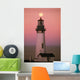 Full Moon Over Yaquina Head Light Wall Mural