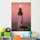 Full Moon Over Yaquina Head Light Wall Mural