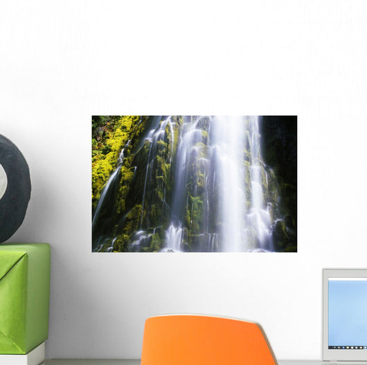 Falls With Blur Motion Wall Mural