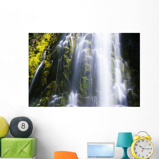 Falls With Blur Motion Wall Mural