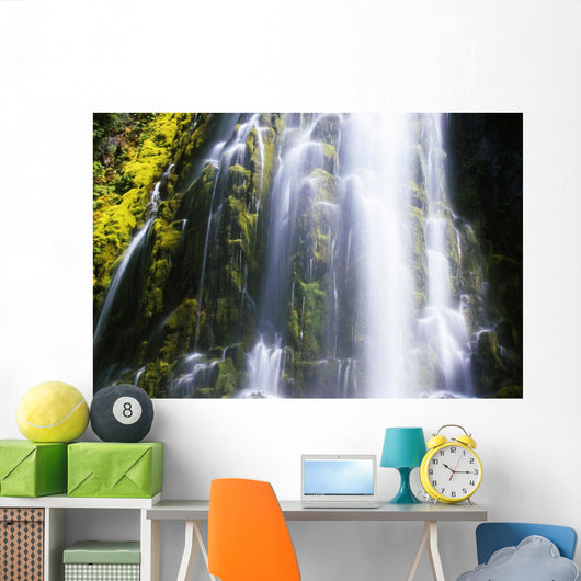 Falls With Blur Motion Wall Mural
