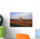 Tulip Field And Windmill Wall Mural