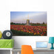 Tulip Field And Windmill Wall Mural