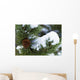 Snow On A Tree Wall Mural