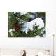 Snow On A Tree Wall Mural