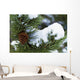 Snow On A Tree Wall Mural