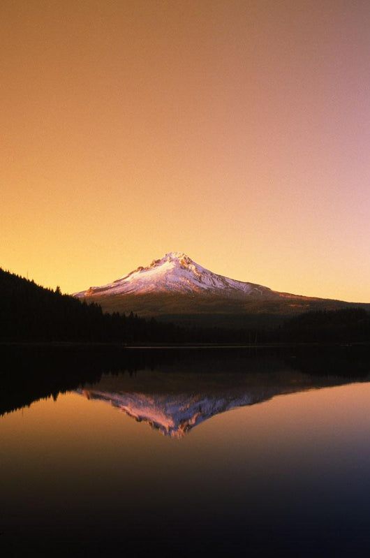 Sunset At Trillium Lake, Mt Hood, Oregon, Usa Wall Mural