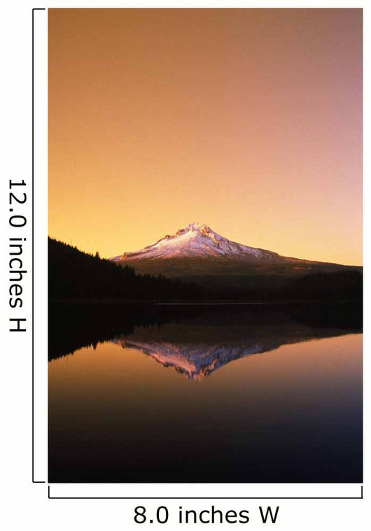 Sunset At Trillium Lake, Mt Hood, Oregon, Usa Wall Mural