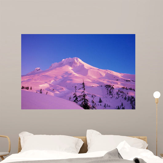 Sunrise On Mt Hood, Oregon, Usa Wall Mural