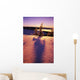 Sun Casting Shadows On Snow Covered Trees Wall Mural