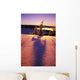 Sun Casting Shadows On Snow Covered Trees Wall Mural