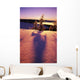 Sun Casting Shadows On Snow Covered Trees Wall Mural