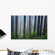 Trees In Fog Wall Mural