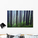 Trees In Fog Wall Mural