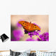 Orange Butterfly Wall Mural
