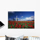 Tulip Field And Windmill Wall Mural