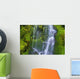 Waterfall Over Moss-Covered Rocks Wall Mural