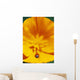 Ladybug On Poppy Flower Petal Wall Mural
