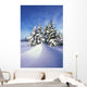 Snow-Covered Pine Trees Wall Mural