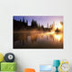 Sunbeams Through Mist On Lake Wall Mural