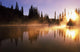Sunbeams Through Mist On Lake Wall Mural
