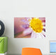 Detail Of Flower Blossom With Dew Drops Wall Mural
