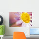 Detail Of Flower Blossom With Dew Drops Wall Mural