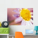Detail Of Flower Blossom With Dew Drops Wall Mural