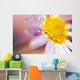 Detail Of Flower Blossom With Dew Drops Wall Mural