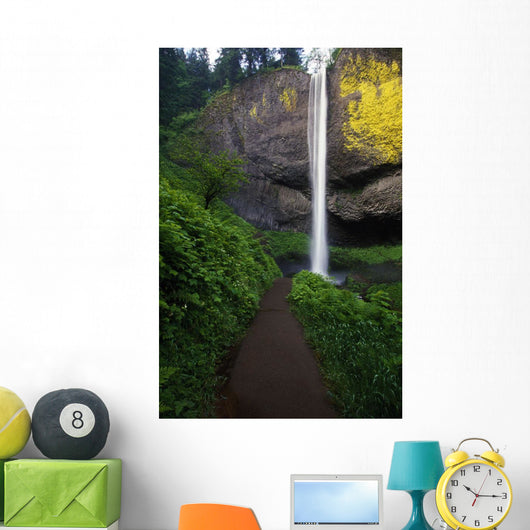 Lush Foliage Along Path To Latourell Falls Wall Mural