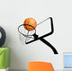Basketball Hoop and Ball Wall Decal