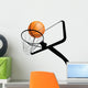 Basketball Hoop and Ball Wall Decal