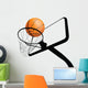Basketball Hoop and Ball Wall Decal