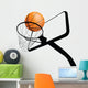 Basketball Hoop and Ball Wall Decal