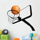 Basketball Hoop and Ball Wall Decal