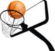 Basketball Hoop and Ball Wall Decal