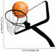 Basketball Hoop and Ball Wall Decal