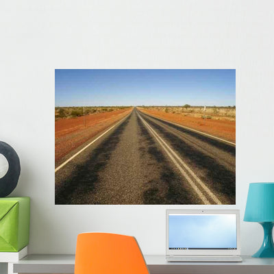Desert Road Wall Decal Design 2 shown on a wall