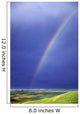Rainbow Over Rolling Hills Wall Mural