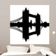 Tower Bridge Reflected Silhouette Wall Mural
