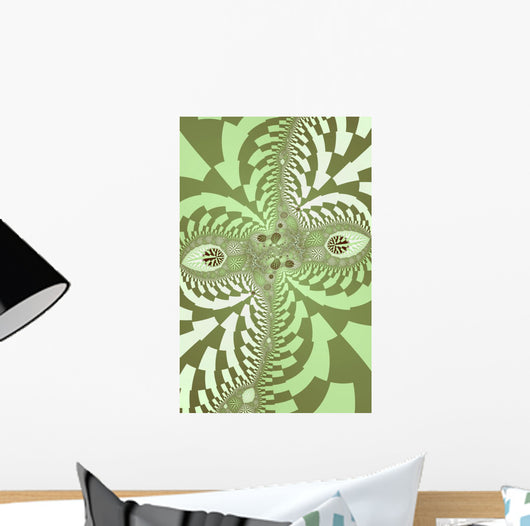 Green Abstract Wall Mural