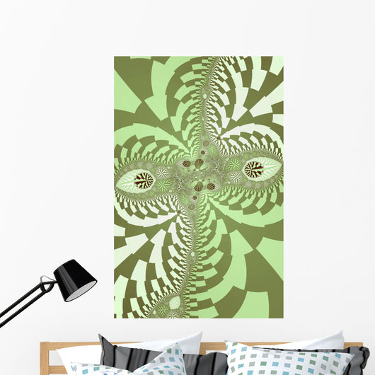 Green Abstract Wall Mural
