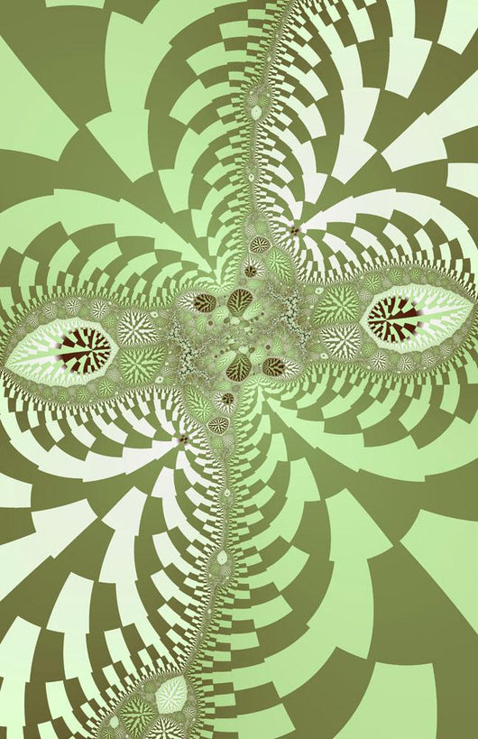 Green Abstract Wall Mural